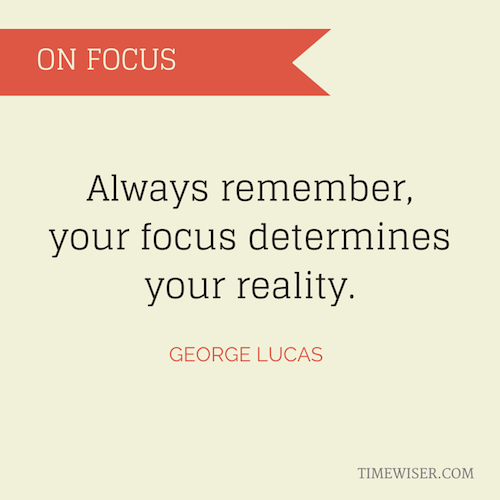 Leadership quotes on focus - George Lucas
