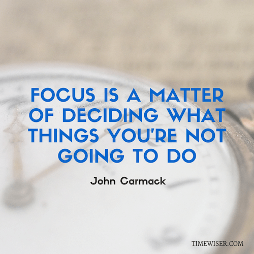 Leadership quotes on focus - John Carmack