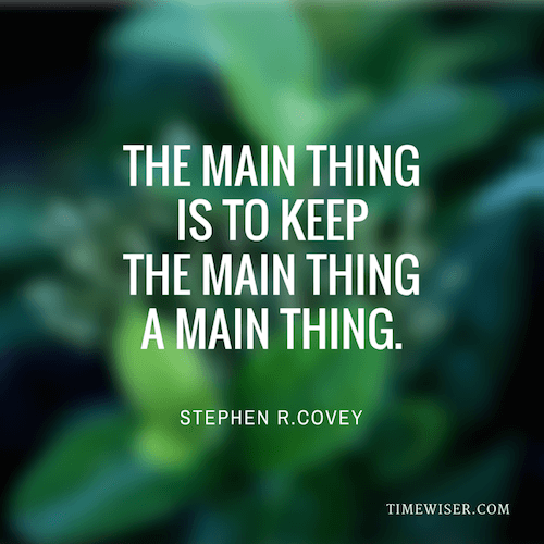 Leadership quotes on focus - Stephen R. Covey