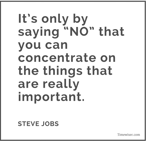 Leadership quotes on focus - Steve Jobs